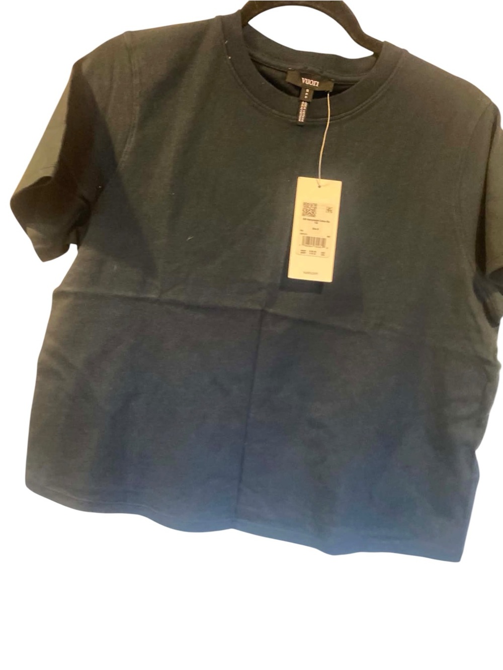 NWT Vuori SS Heavyweight Cotton RX Tee BLACK Size Small